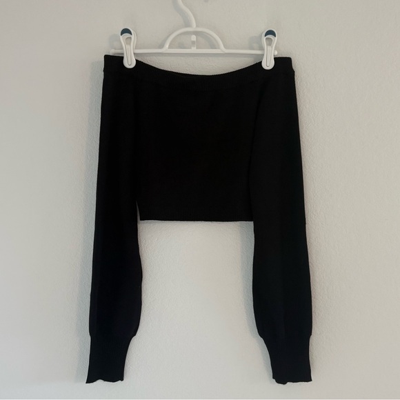Garage Micro Off Shoulder Top Black - Picture 8 of 10